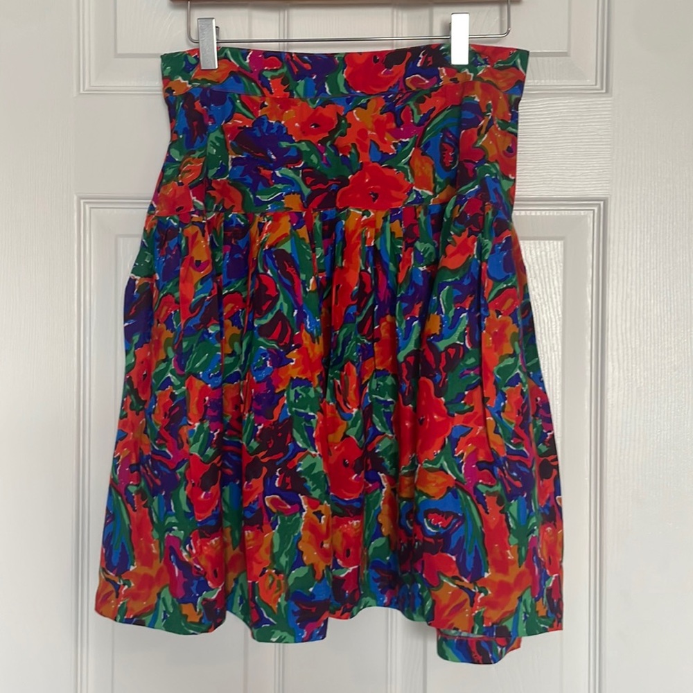 Beechers Brook vintage floral print skirt
